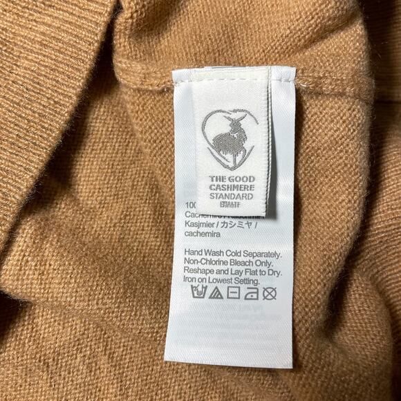 NEW J. Crew Long Sleeve Cashmere Crewneck Sweater Pullover Camel Brown - Size XL - Picture 4 of 10